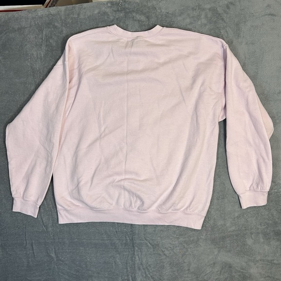 Nirvana Smiley Graphic Crewneck Sweatshirt XL Pink Vintage Band Merch - Picture 3 of 7